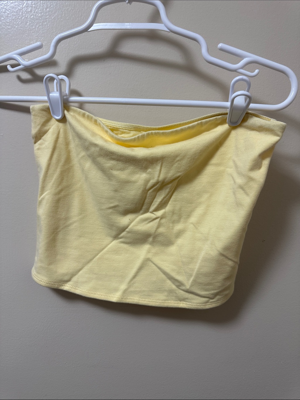 No Boundaries Yellow Tube Crop Top